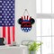 Welcome 4th of July America Patriotic Sign for Front Door Decor, American Stars Stripes Wood Hanger for Outdoor Outside Porch, USA Memorial Day Door Wreath Indoor Wall Hanging Decoration